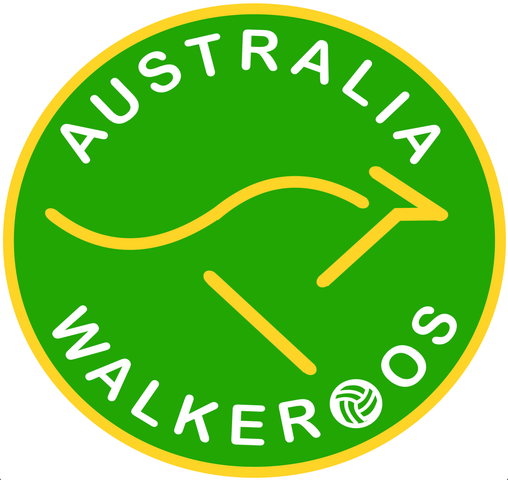 Australian Walking Football Seventies Walkeroo logo